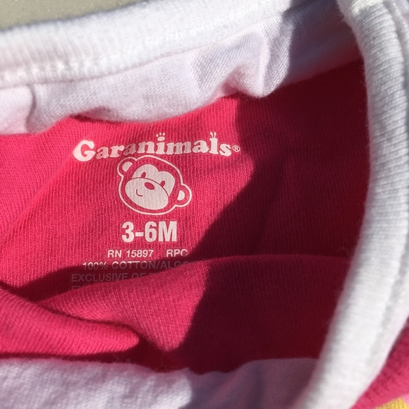 Rainbow Cloud Crop Top Onesie Size 3-6 Months Pink White - Picture 4 of 5